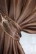 Атласные шторы Монорей цвет коричневый 1045ш Фото 4