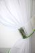 Кухонные шторы (280х170см) с ламбрекеном, на карниз 1-1,5м цвет белый с зеленым 084к 59-785 Фото 3