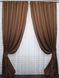 Атласные шторы Монорей цвет коричневый 1045ш Фото 2
