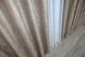 Комплект штор из ткани бархат, коллекция "Афина" Турция цвет бежевый 1323ш Фото 5