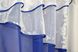 Кухонные шторы (290х170см) с ламбрекеном, на карниз 1-1,5м цвет синий с бежевым 091к 59-654 Фото 4