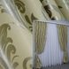 Комплект готовых штор с ткани блэкаут цвет желтый с серым 1071ш Фото 1