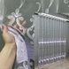 Тюль фатин "Kort" з вишивкою, люрексом та оксамитовою вставкою із стразами колір холодний білий 1569т Фото 1