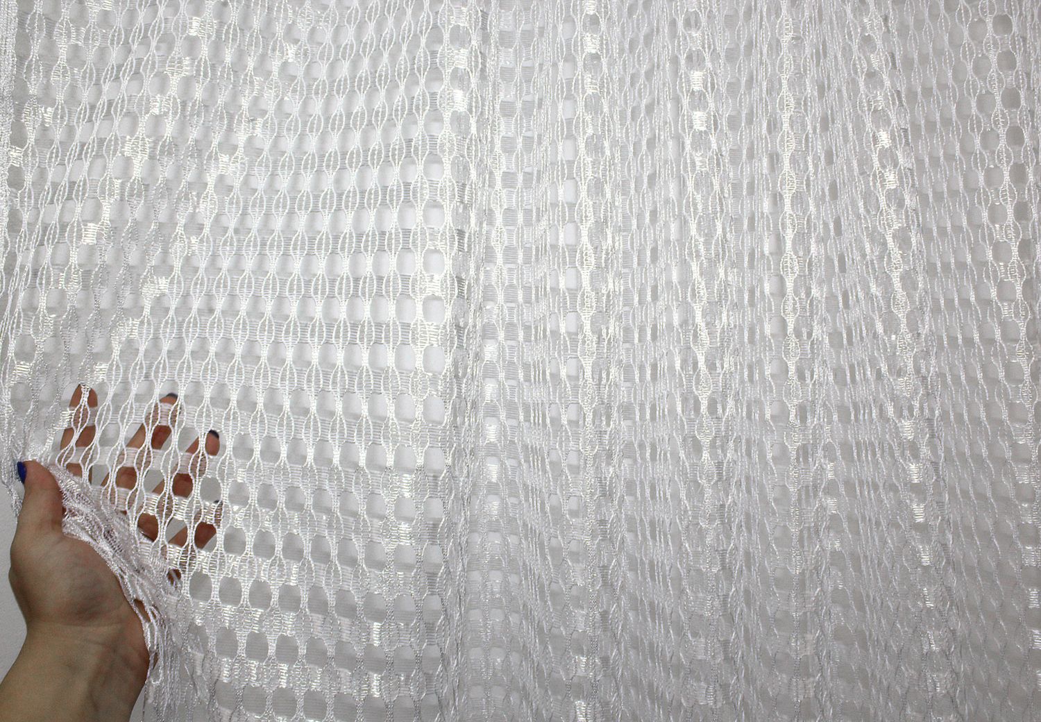 Арка (280х150см) сетка с макраме На кухню, балкон цвет белый с серым 000к 51-129