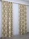 Комплект штор із тканини льон, колекція "Корона Марія" колір капучино з бежевим 1271ш Фото 5