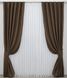 Комплект штор из ткани блэкаут, коллекция "Bagema Rvs" цвет шоколадный 1238ш Фото 2