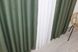 Комплект готових штор із тканини льон блекаут рогожка колір зелений 916ш Фото 5