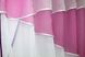 Кухонні штори (260х170см) з ламбрекеном, на карниз 1-1,5м колір рожевий з білим 091к 50-894 Фото 6