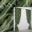 Комплект штор блекаут-софт, колекія "Лілія" колір зелений 127ш (А)