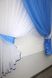Кухонный комплект (320х170см) шторки с подвязками цвет голубой с белым 101к 52-0417 Фото 5