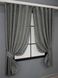 Комплект штор, колекція "Льон Мішковина" колір сірий 108ш Фото 2