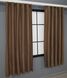 Комплект штор із тканини мікровелюр Petek колір коричневий 789ш Фото 3