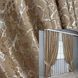 Комплект (2шт 1,5х2,7м) штор лен мрамор, коллекция "Royal Touch" цвет капучино 2006ш 33-0974 Фото 1