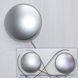 Магніти (2шт, пара) для штор, гардин "Круг" колір сріблястий 124м 81-035 Фото 1