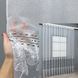 Тюль жаккард цвет белый с серым 2143т, Тюль на метраж, Без крепления, ткань на отрез, Нужную Вам ширину указывайте при покупке. (Ширина набирается по длине рулона.), 2,8 м.