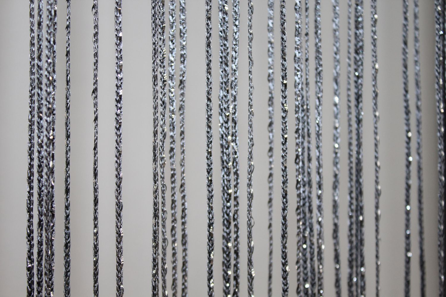 Штори-нитки "Кісея" (1 шт 3х3 м) з люрексом колір сірий 61-035