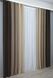 Комбинированные шторы блэкаут цвет шоколадный с бежево-кремовым 016дк (1238-1240-1007ш) Фото 5