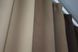 Комбинированные шторы блэкаут цвет шоколадный с бежево-кремовым 016дк (1238-1240-1007ш) Фото 6