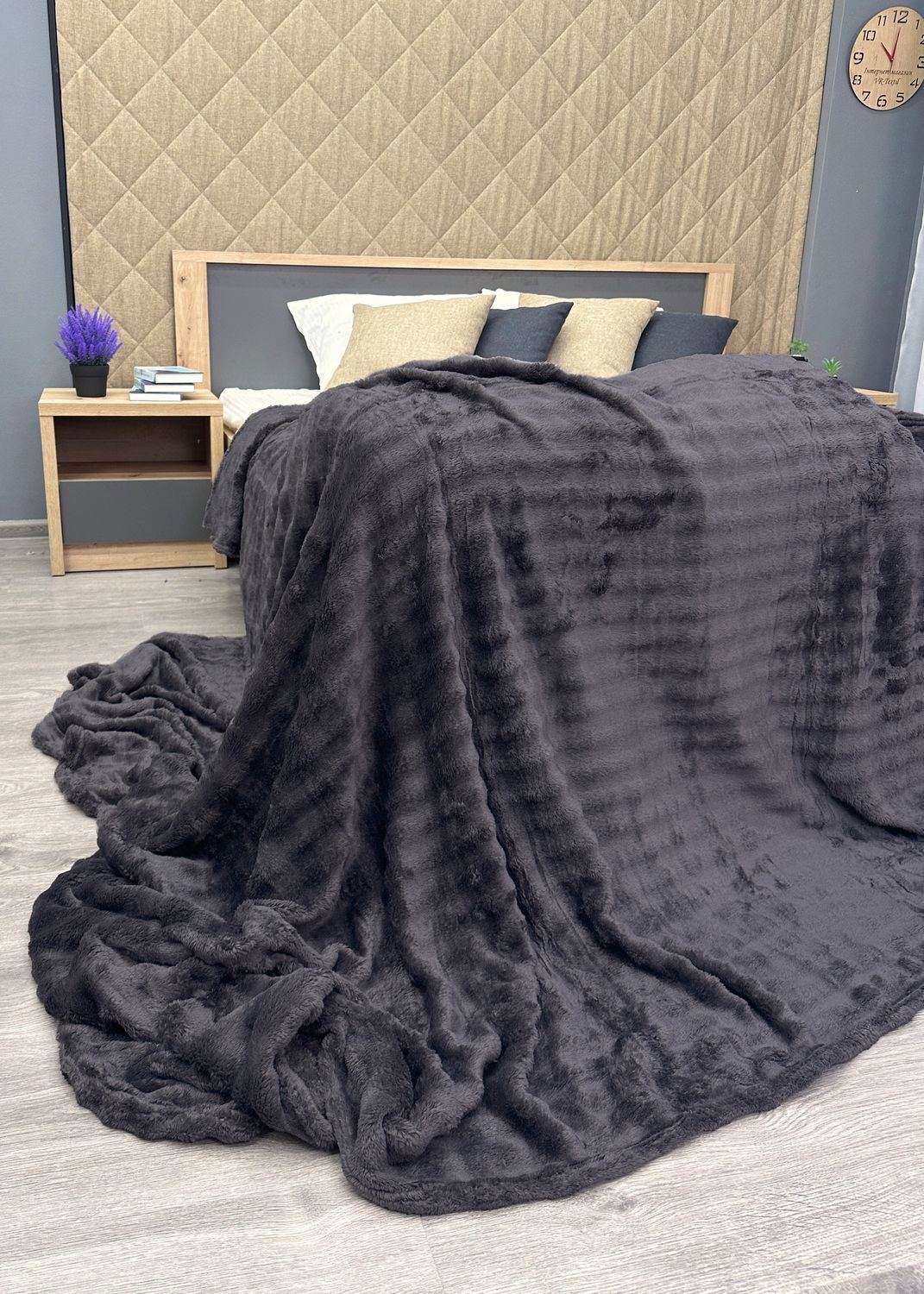 Плед-покрывало 200х230 см (+-5см) Soft Night Графитовый (87-133)