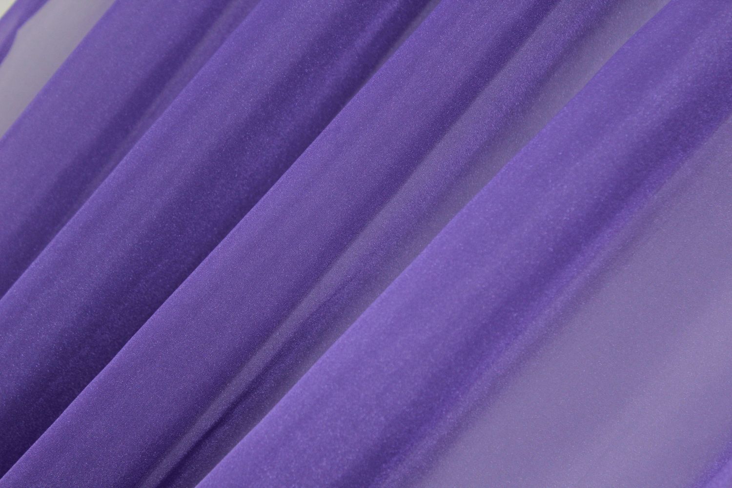 Комплект декоративних штор з шифону колір фіолетовий 006дк, Фіолетовий, Комплект штор (2шт. 1,5х2,7м.), 1,5 м., 2,7 м., 150, 270, 1,5 - 2 м., В комплекті 2 шт., Тасьма