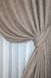 Комплект готових штор, льон мармур, колекція "Pavliani" колір пудрово-сірий 1364ш Фото 4
