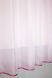 Кухонный комплект (270х170см) тюль и шторка с подхватом цвет розовый с белым 00к 59-526 Фото 6