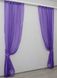 Комплект декоративних штор з шифону колір фіолетовий 006дк Фото 2