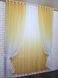 Комплект растяжка "Омбре" из шифона цвет жёлтый с белым 031дк 837т Фото 2
