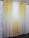 Комплект растяжка "Омбре" из шифона цвет жёлтый с белым 031дк 837т Фото 4