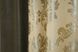 Комбинированные шторы из льна и блекаута цвет оливково-коричневый с бежевым 014дк (1044-984ш) Фото 9