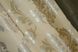 Комбинированные шторы из льна и блекаута цвет оливково-коричневый с бежевым 014дк (1044-984ш) Фото 10