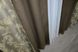 Комбинированные шторы из ткани лен цвет коричневый с золотистым 016дк (277-707-277ш) Фото 7