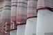 Кухонные шторы (280х170см) с ламбрекеном, на карниз 1-1,5м цвет белый с бордовым 091к 52-0730 Фото 4