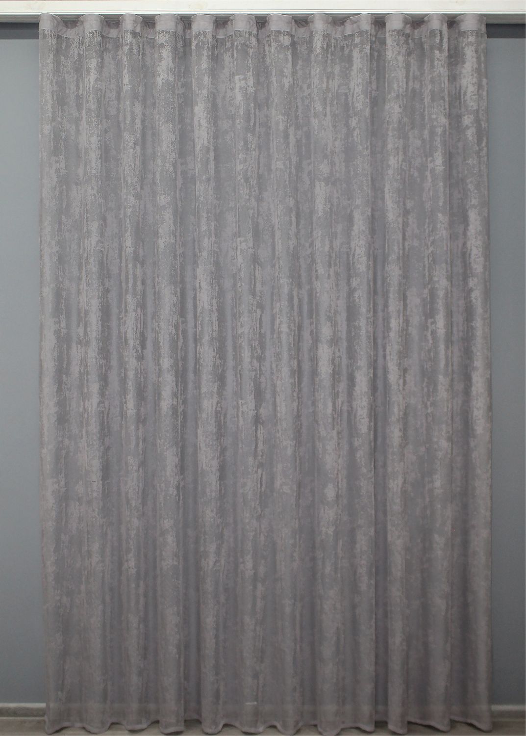 Тюль жаккард, коллекция "Мрамор" цвет серо-бежевый 1408т, Тюль на метраж, Без крепления, ткань на отрез, Нужную Вам ширину указывайте при покупке. (Ширина набирается по длине рулона.), 2,8 м.