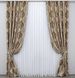 Комплект готових штор блекаут-софт, колекція "Корона" колір капучино з коричневим 1278ш (Б) Фото 2