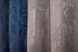 Комплект (2шт 1,2х1,7м) коротких комбінованих штор з жакарда колір синій з сіро-пудровим 032дк (1149-1210ш) 12-0006 Фото 7