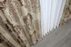 Комплект готовых штор блэкаут-софт, коллекция "Корона" цвет капучино с коричневым 1278ш (Б) Фото 7