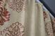 Комплект штор из ткани блэкаут-софт цвет песочный с бордовым 016дк (1276Б-143-1276Бш) Фото 6