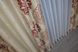 Комплект штор из ткани блэкаут-софт цвет песочный с бордовым 016дк (1276Б-143-1276Бш) Фото 7