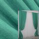 Комплект штор колекція "Льон Мішковина" колір бірюзовий 111ш Фото 1
