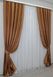 Атласные шторы Монорей цвет коричневый 787ш Фото 3