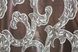 Комплект готовых штор из ткани блэкаут-софт "Дамаск" цвет коричневый с бежевым 942ш Фото 9