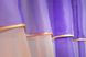 Кухонные шторы (270х170см) с ламбрекеном, на карниз 1-1,5м цвет фиолетовый с персиковым 090к 50-307 Фото 4
