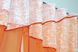 Кухонный комплект (280х170см) шторки с ламбрекеном и подхватами цвет оранжевый с белым 091к 52-0580 Фото 5