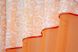 Кухонный комплект (280х170см) шторки с ламбрекеном и подхватами цвет оранжевый с белым 091к 52-0580 Фото 4