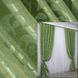 Комплект жакардових штор "Вензель", колір салатовий 297ш Фото 1
