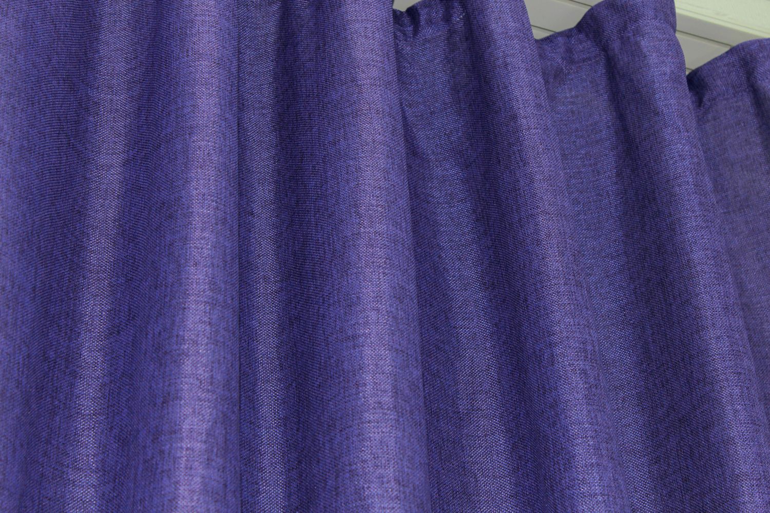 Комплект штор з тканини льон, колекція "Льон Мішковина" колір фіолетовий 1066ш, Фіолетовий, Комплект штор (2 шт. 1,5х2,8м.), Класичні, Без ламбрекена, Довгі, 1,5 м., 2,8 м., 150, 280, В комплекті 2 шт., Тасьма
