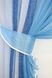Кухонные шторки (400х170см) с подвязками цвет белый с голубым и синим 096к 59-428 Фото 3