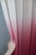 Тюль растяжка "Омбре" из шифона цвет бордовый с белым 757т  Фото 2