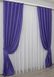 Комплект штор з тканини льон, колекція "Льон Мішковина" колір фіолетовий 1066ш Фото 3